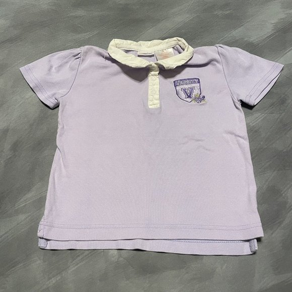 Girl’s Kid Connection Varsity Polo Lavender Purple 4T - Picture 1 of 4